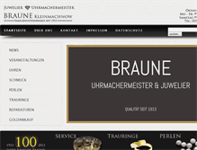 Tablet Screenshot of juwelierbraune.de